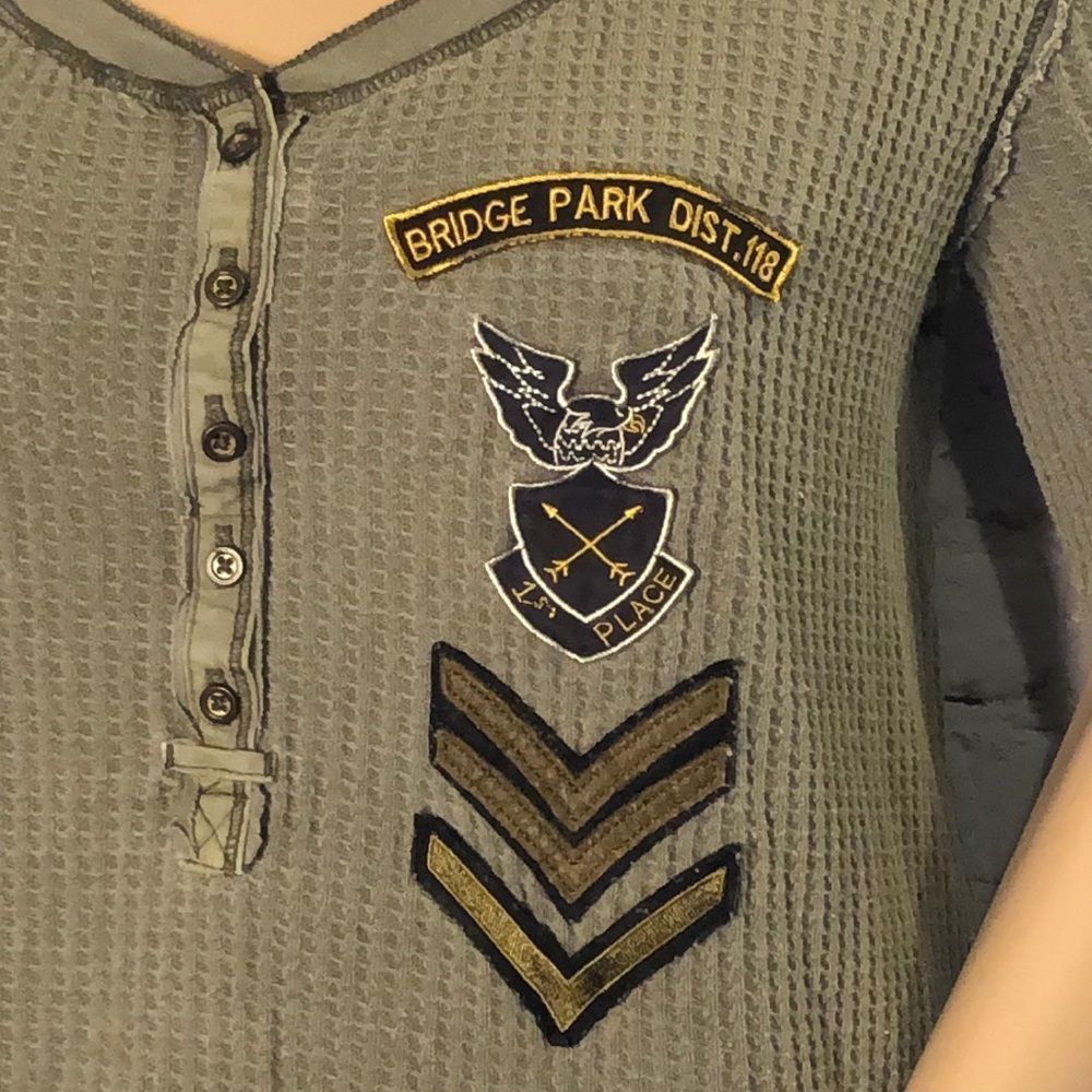 Free People Park Staff Shirt Military Styling Has Been Altered XS - Picture 4 of 9